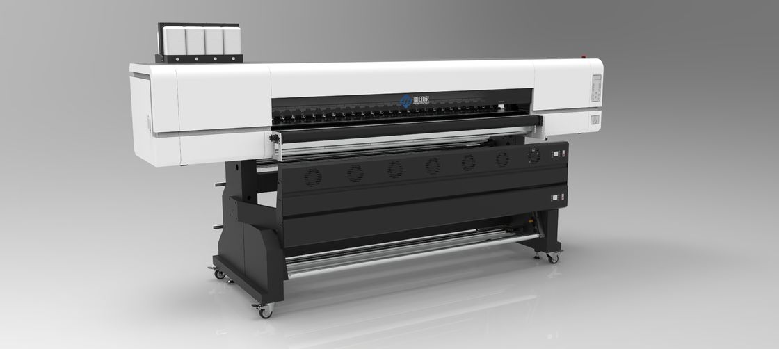 1850MM 와이드 포맷 YMCK 염료 수비 잉크젯 프린터 USB 2와 함께 수비 인쇄 기계0
